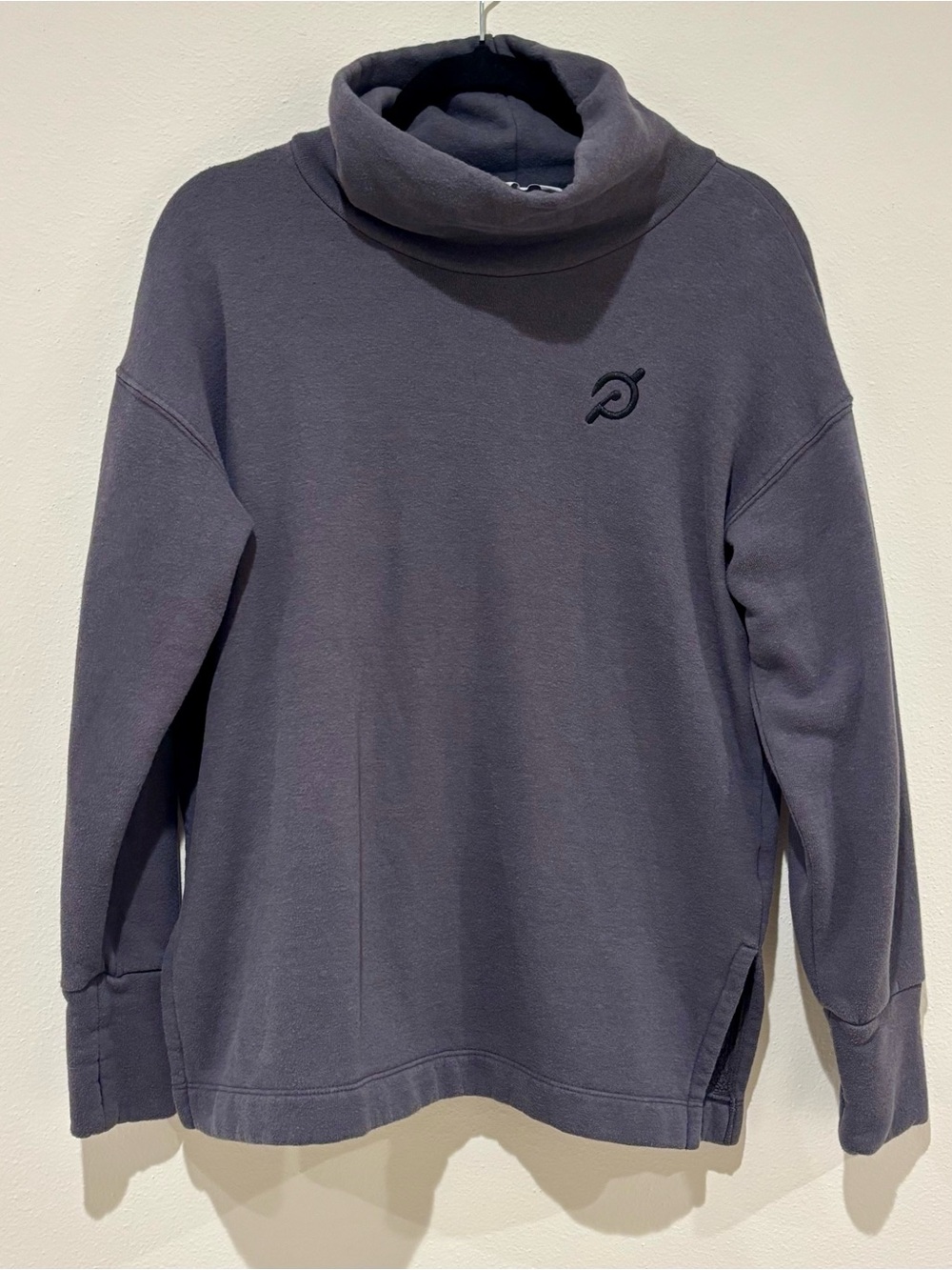 Peloton Charcoal Gray Pullover with Logo Tag
